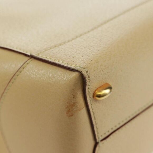 Celine 16 Top Handle Bag Grained Calfskin Beige Leather Handbag (Pre-Owned) - Picture 12 of 16